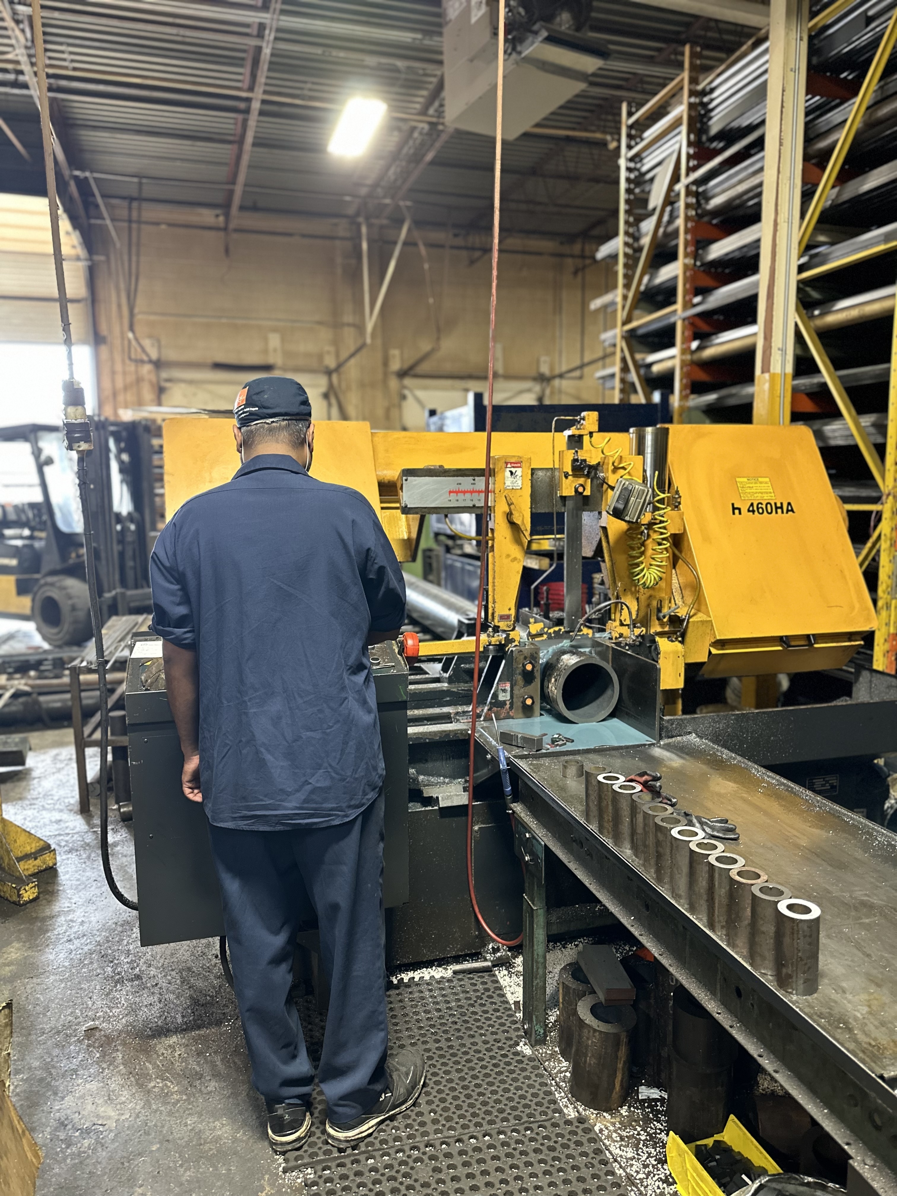 Our team working on a project